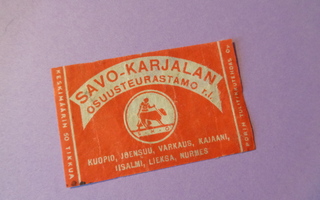 TT-etiketti Savo-Karjalan Osuusteurastamo r.l.
