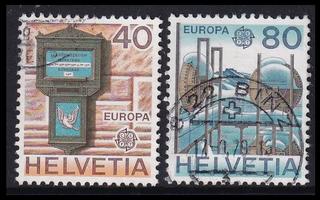 Sveitsi 1154-5 o Europa posti- ja telehistoria (1979)