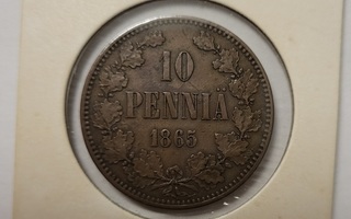 10 p 1865 kunto 5 kantturoissa