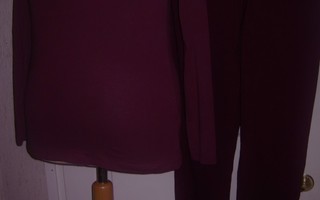 Joustohousut+paita+jakku M (OISAhlGolden design)=lila-ale