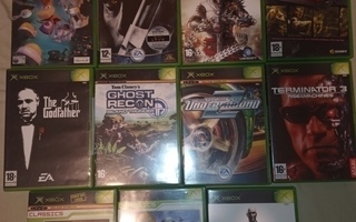 Xbox 11Kpl  Pelipaketti Halo, Rayman , ym