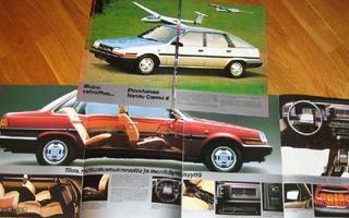 1984 Toyota Carina II esite - KUIN UUSI - 14 siv  Korpivaara