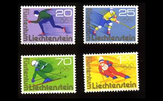 Liechtenstein 635-8 ** Talviolympialaiset Innsbruck (1975)