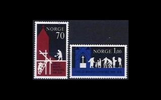 Norja 627-8 ** Oslon hiippakunta 900v (1971)
