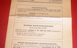 Helsingin Reserviupseeri Nr. 14 17.09.1955 (K7)