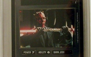 Vintage Star Wars CCG Darth Maul With Lightsaber kortti