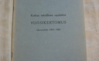 Kotkan teknillinen oppilaitos Vuosikertomus 1965-1966
