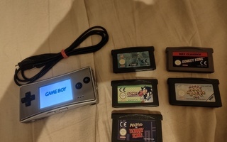 Gameboy micro + pelejä