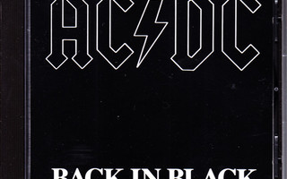 AC/DC - Back In Black (CD) MINT!! Vanha painos