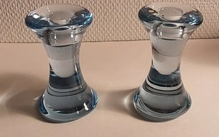 Holmegaard 50-luvun kynttilänjalat (kristalli)