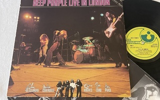 Deep Purple – Live In London (Orig. 1982 UK LP + sisäpussi)
