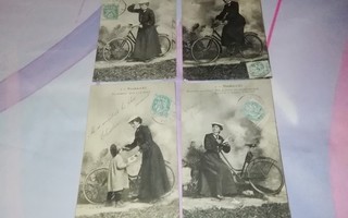 Polkupyörä ja Kaunis Nainen v.1905 PK92