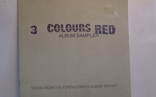 3 COLOURS RED :: REVOLT...PROMO ,SAMPLER,  4 TRACK CD   1999