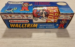 Nintendo Super Mario Vinyl WallTrim Wallcovering 1989