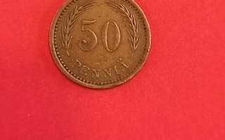 50 penniä 1940 kuparia  Finland