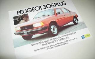 Peugeot 305 Plus esite - Suomi 1981