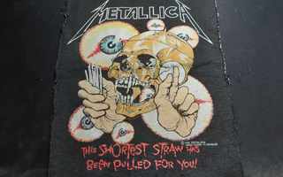 Metallica Shortest Straw selkämerkki 1989!