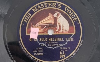 Savikiekko 1928 Rafael Ramstedt His Master's Voice A.L. 949
