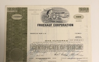 Fruehauf Corporation osakekirja