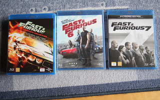 Fast and the Furious 1-7 (osa muoveissaan) [suomi]
