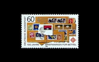 Saksa 1395 ** Bethel-postimerkkilahjoitukset 100v (1988)