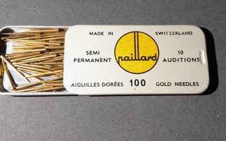 PAILLARD GOLD GRAMOPHONE NEEDLES.