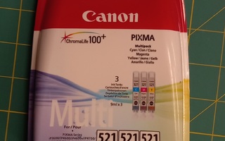 Canon CLI-521 Multipack mustepatruunat