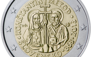 2€ Juhlaraha Slovakia 2013 Constantine and Metho