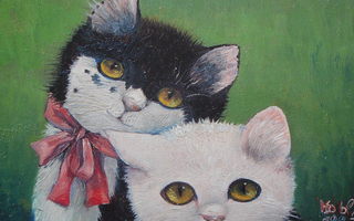 Renate Koblinger valkoinen ja musta kissa