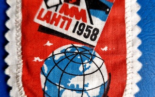 Lahti  1958 vintage kangasmerkki