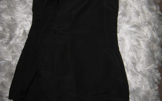 Vila Gabara dress musta pikkumusta liehukeruusuke M
