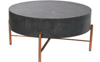 Olohuoneen pöytä DKD Home Decor Metalli Alumiini 90 x 90 x