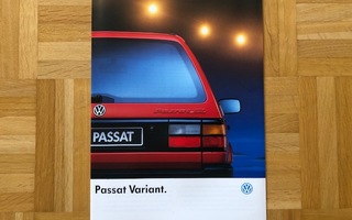 Esite Volkswagen Passat mk3 Variant 1992, sis. myös VR6, VW