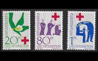 Liechtenstein 428-30 ** Punainen Risti (1963)