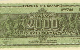 Kreikka 2 000 dr 1944