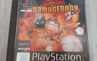 PS1 Worms Armageddon PAL CIB Suomi