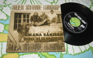 7" ALEX STONE GROUP Sikana säkissä (Poko Rekords 1990)
