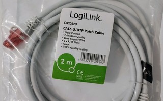 LogiLink CAT6 U/UTP 2m RJ45 Verkkokaapeli Ethernetkaapeli