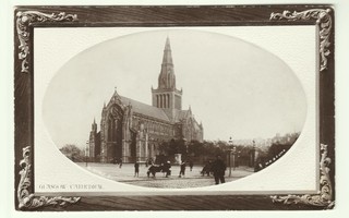 Vanha postikortti: Glasgow'n katedraali