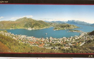 Norja : MÅLÖY - Vågsöy fra vest. koko 21,5x10,5cm