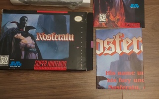 Nosferatu, SNES USA, Ultra-harvinainen CIB, ei Pk