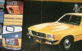 1977 Opel Rekord Millionaire  esite - KUIN UUSI - suom