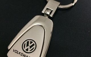 Wolkswagen .. 3D - Metalli-Auto-logo .. Avaimenperä