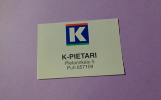 TT-etiketti K K-Pietari, Pietarinkatu 5