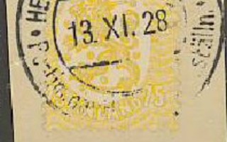 1921   75p keltainen  leima: Postim.näytt. 1928