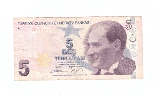 Turkki 5 Lira 2009 B536825767