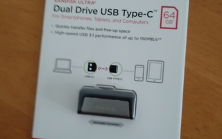 SanDisk Ultra Dual USB 3.1 Type-C muistitikku