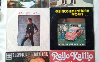 Suomalaisia miessolistien vinyyli LP:tä 1970-1980-luvuilta