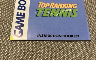 Gameboy Top Ranking Tennis ohjeet