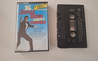 16 JAMES BOND FILM THEMES c-kasetti